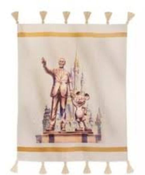 Disney Throw Blanket - Walt Disney World 50th Anniversary Woven Castle - Picture 9 of 9